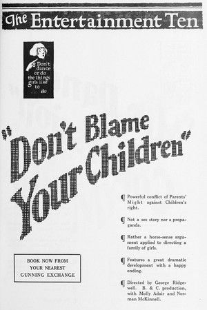 Don't Blame Your Children (1922)